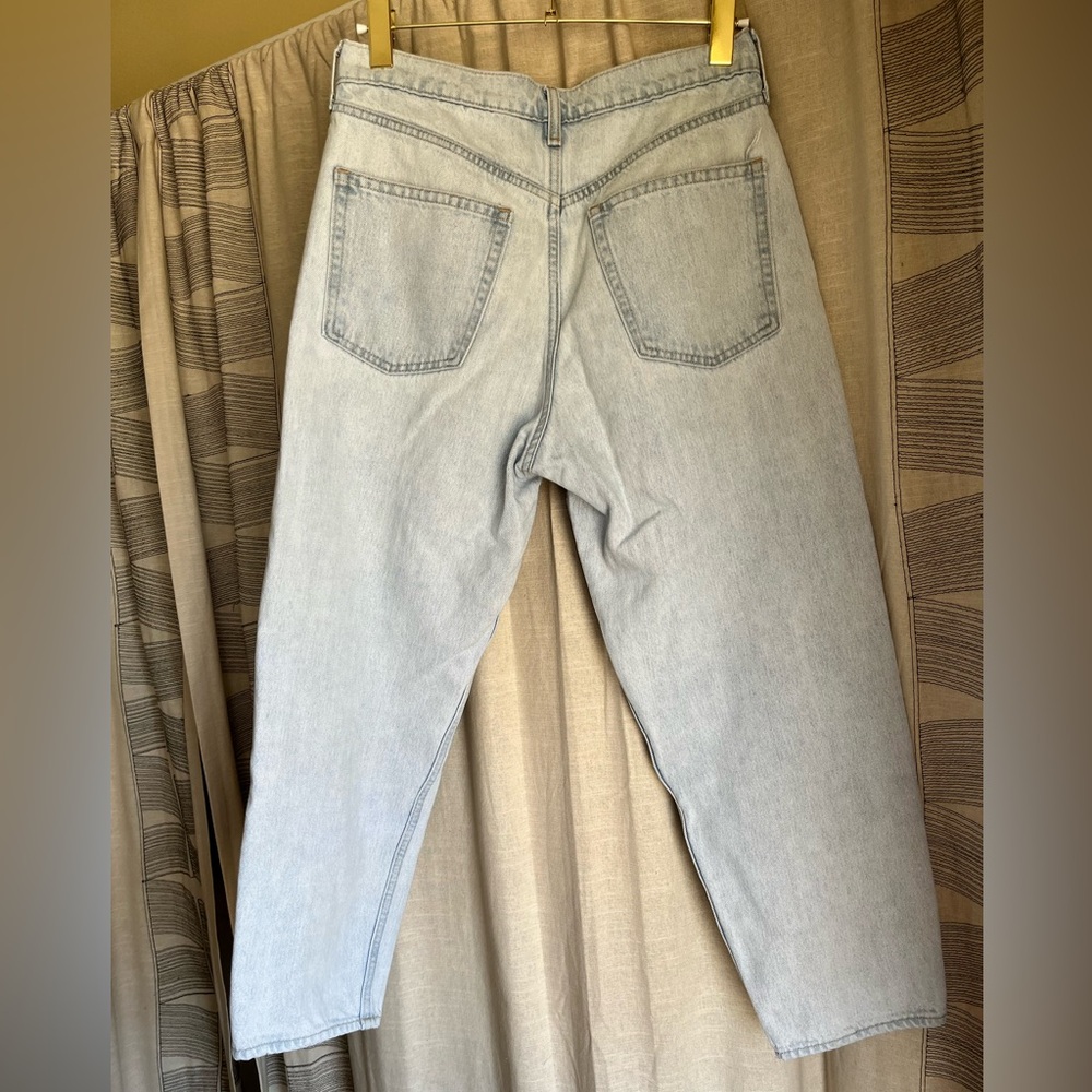 GAP Barrel Jean High Rise Light Wash Size 29 8R - Picture 2 of 3